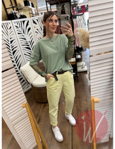 Pantalone Memphis Limone