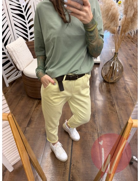 Pantalone Memphis Limone