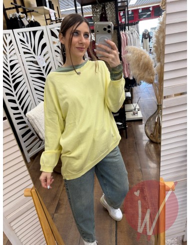 Maglia Asimmetrica Jane Giallo