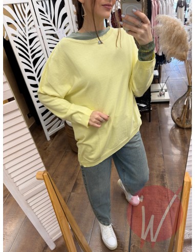 Maglia Asimmetrica Jane Giallo