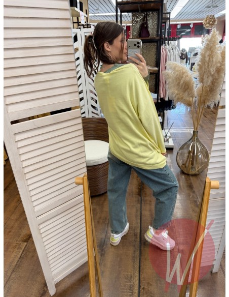 Maglia Asimmetrica Jane Giallo