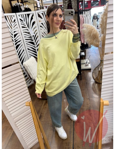 Maglia Asimmetrica Jane Giallo