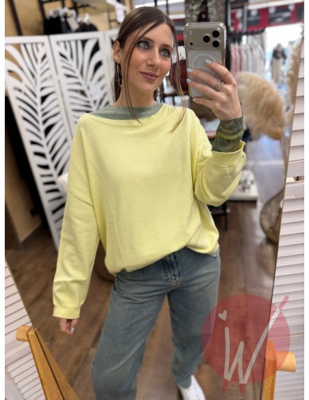 Maglia Asimmetrica Jane Giallo