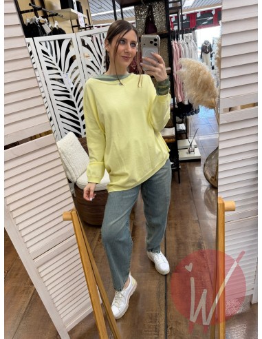 Maglia Asimmetrica Jane Giallo