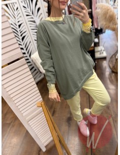 Maglia Asimmetrica Jane Salvia 2