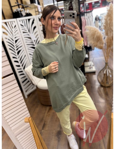 Maglia Asimmetrica Jane Salvia