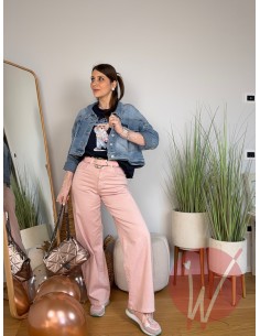 Jeans Wide Leg Venice Rosa Cipria 2