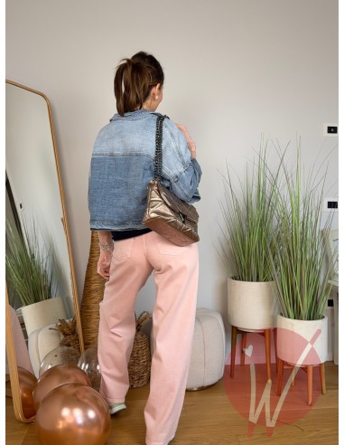 Jeans Wide Leg Venice Rosa Cipria