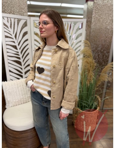 Maglia Love Moro/Beige