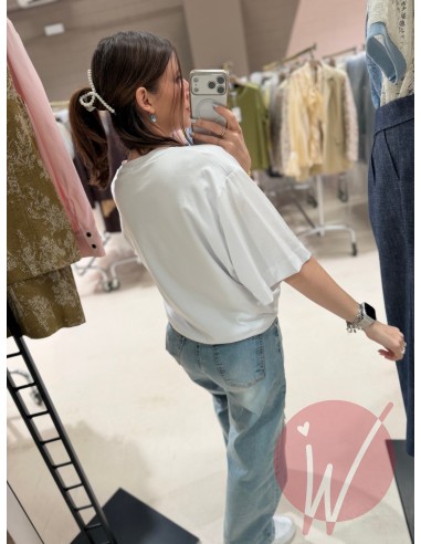 T-Shirt Drappeggio Bianco