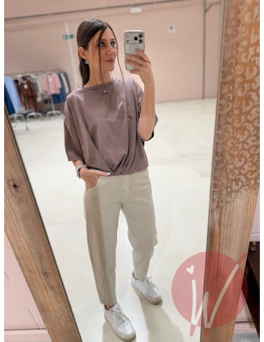 Jeans Balloon Beige