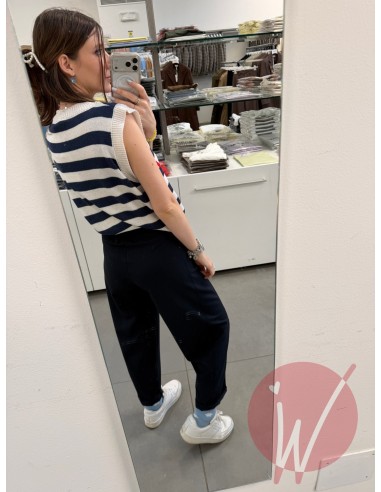 Pantalone Ovetto Cuba Blu