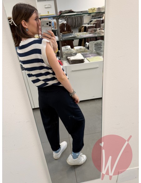 Pantalone Ovetto Cuba Blu