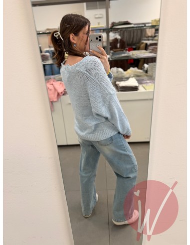 Cardigan Abigail Azzurro