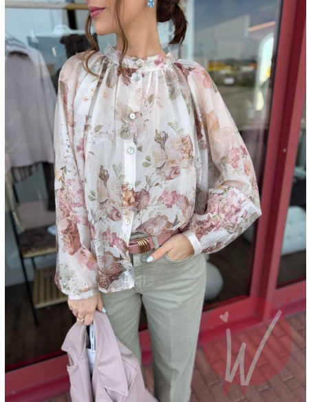 Camicia Flora Burro