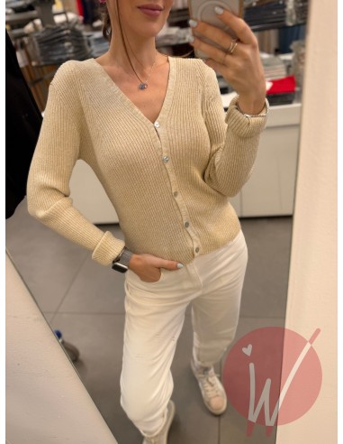 Cardigan Lurex Alma Crema
