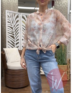 Camicia Fleur Rosa Cipria