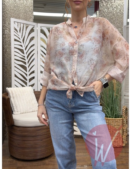 Camicia Fleur Rosa Cipria