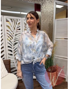 Camicia Fleur Azzurro 2