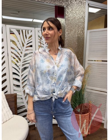 Camicia Fleur Azzurro