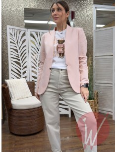 Giacca Panama Cipria 2