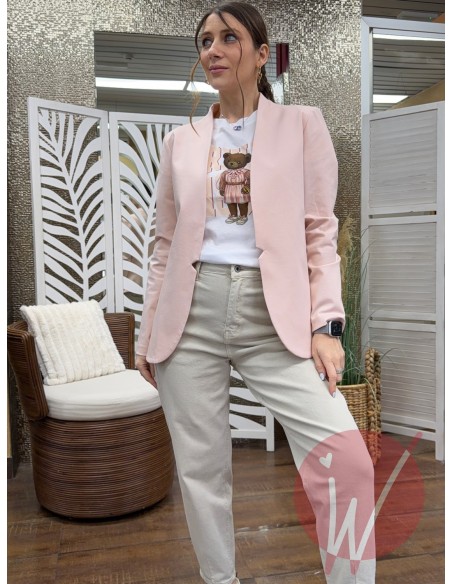 Giacca Panama Cipria