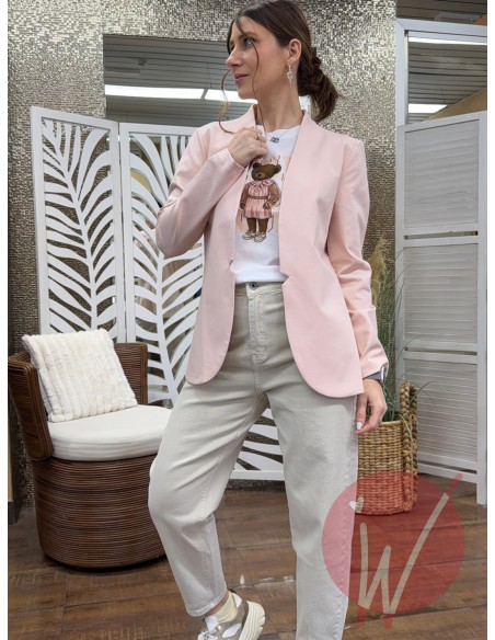 Giacca Panama Cipria