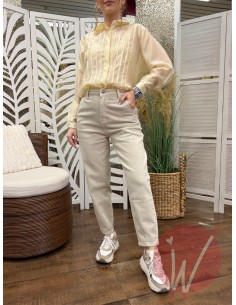Jeans Balloon Beige 2