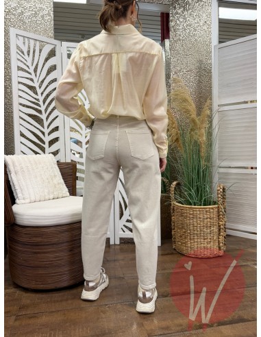 Jeans Balloon Beige