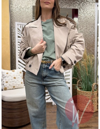 Trench Corto Dublino Burro