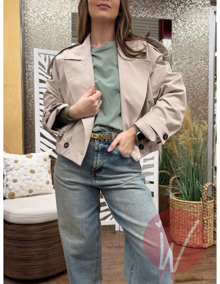 Trench Corto Dublino Burro