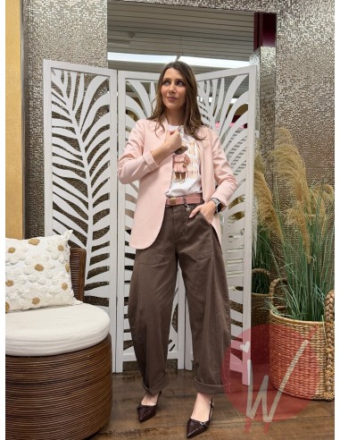 Giacca Panama Cipria