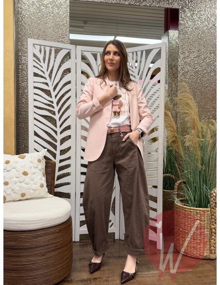 Giacca Panama Cipria