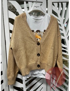 Cardigan Cammello -VICOLO-