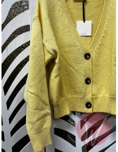 Cardigan Giallo -VICOLO- 2