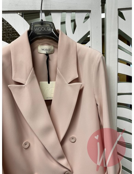 Blazer Regular Rosa Cipria -VICOLO-