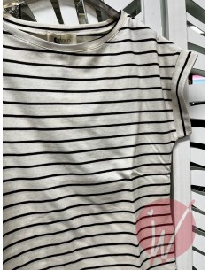 T-Shirt Stripes Blu -VICOLO- 2