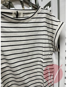 T-Shirt Stripes Blu-VICOLO- 2
