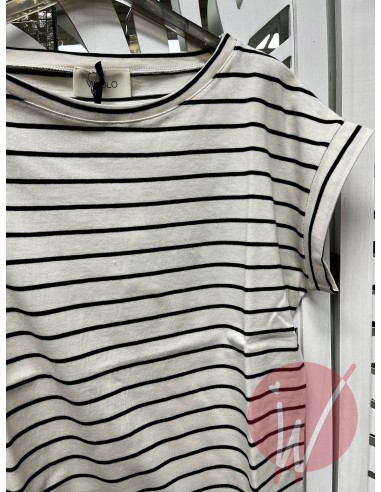 T-Shirt Stripes Blu-VICOLO-
