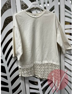 T-Shirt Crochet Spacco Burro