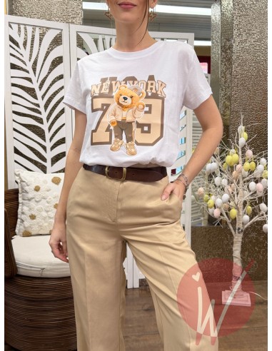 T-Shirt Teddy NY Beige