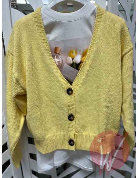Cardigan Hope Giallo -VICOLO-