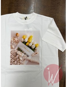 T-Shirt Tulip Bianco -VICOLO-