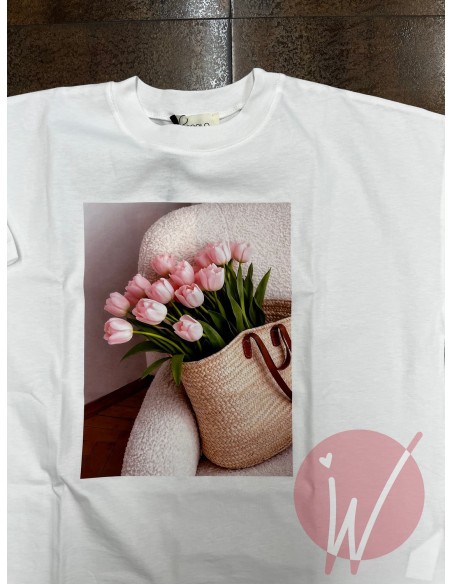 T-Shirt Tulip Rosa -VICOLO-