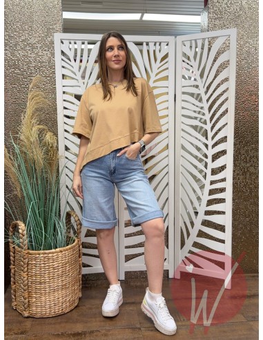 T-Shirt Asimmetrica Coco Safari -VICOLO-