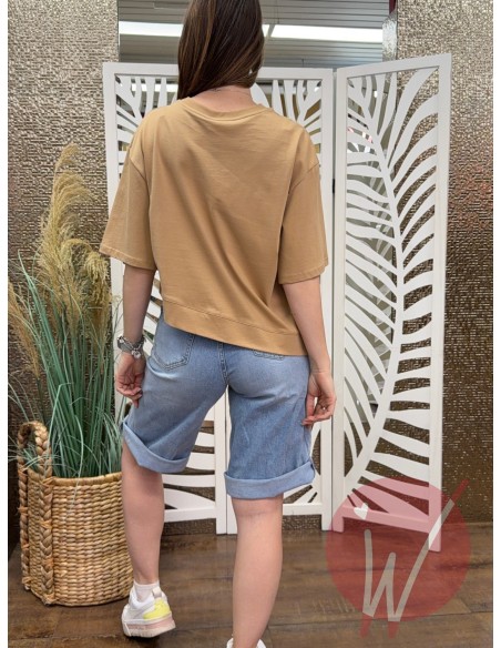 T-Shirt Asimmetrica Coco Safari -VICOLO-