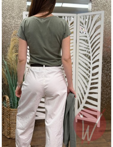 T-Shirt Borchiette Verde Salvia