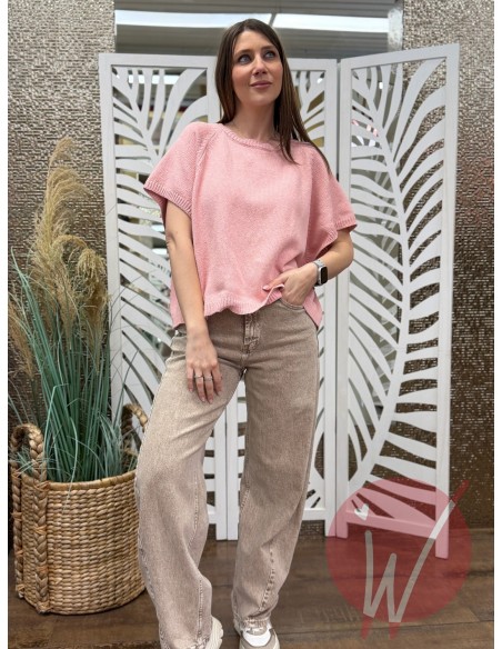 Maglia Cleo Rosa -VICOLO-