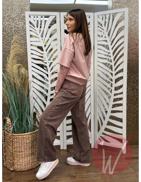 Jeans Wide Leg Venice Cioccolato