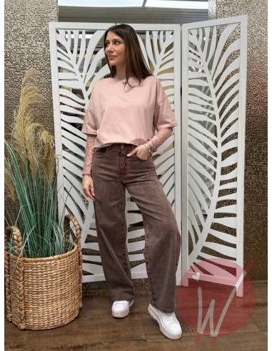 Jeans Wide Leg Venice Cioccolato